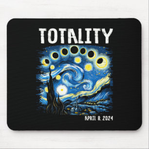 Totality Total Solar Eclipse 2024 4 08 Starry Nigh Mouse Pad