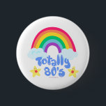 Totally 80s Fun Cartoon Rainbow Kawaii 6 Cm Round Badge<br><div class="desc">This supercute design is like so totally 80’s it hurts. Everyone needs an awesome eighties rainbow design with cute stars! Be rad add more 80s to your life already. Fer sure!</div>