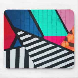 Totally 80s Painted Brick Block Colours Mouse Pad