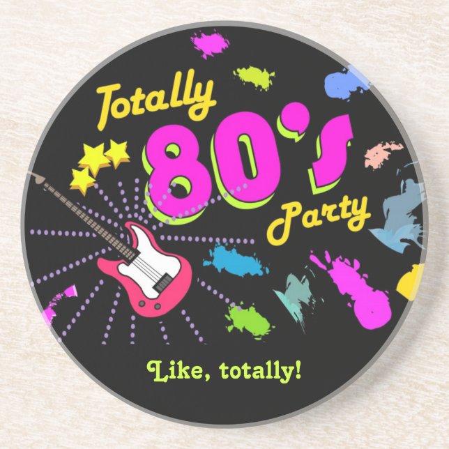 Totally 80's Party Coasters (Front)