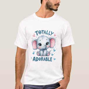 Totally Adorable Elephant – Cute Kawaii Animal T-Shirt
