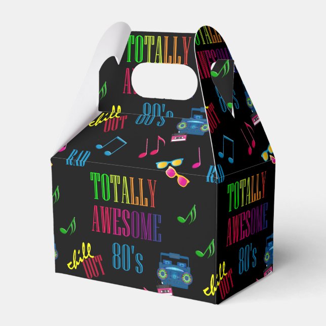 Totally Awesome 80's Party Favour Box (Front Side)
