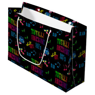 Totally Awesome 80's Party Large Gift Bag