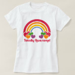 Totally Awesome 80's T-Shirt<br><div class="desc">This Totally Awesome 80's tribute features puffy hearts and a rainbow, in all of those awesome eighties colours.</div>