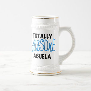 Totally Awesome Abuela Blue Tshirts and GIfts Beer Stein
