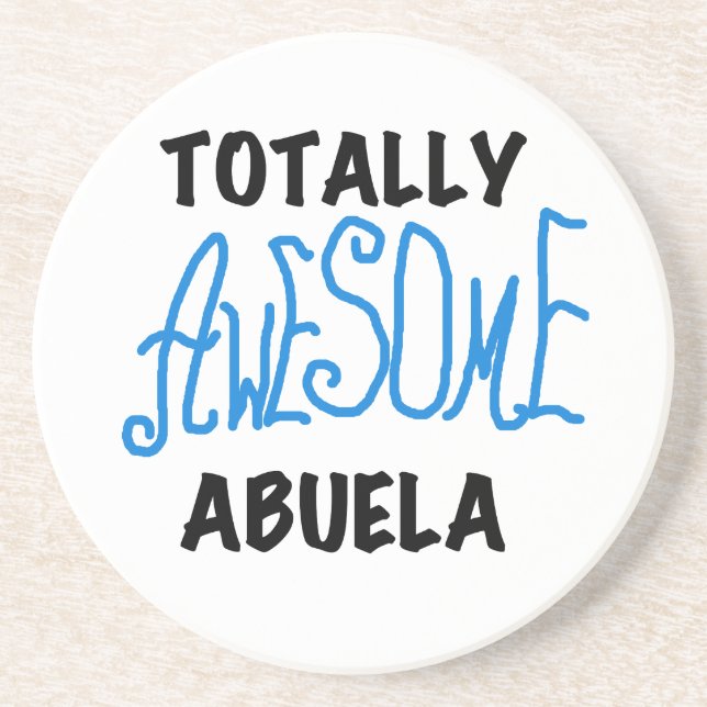 Totally Awesome Abuela Blue Tshirts and GIfts Coaster (Front)