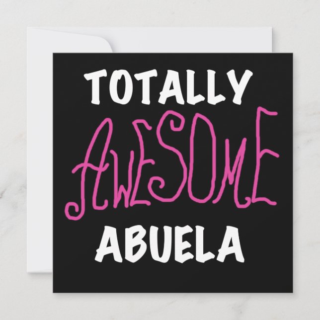 Totally Awesome Abuela Pink T-shirts and Gifts (Front)
