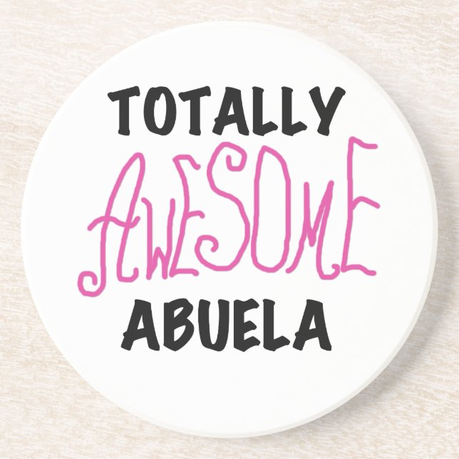 Totally Awesome Abuela Pink Tshirts and GIfts Coaster (Front)