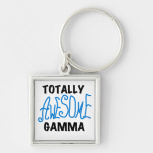 Totally Awesome Gamma Blue Tshirts and Gifts Key Ring