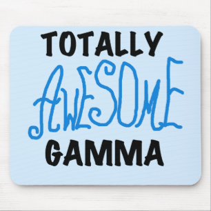 Totally Awesome Gamma Blue Tshirts and Gifts Mouse Pad