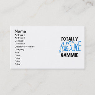 Totally Awesome Gammie Blue Tshirts and Gifts Business Card