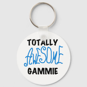 Totally Awesome Gammie Blue Tshirts and Gifts Key Ring
