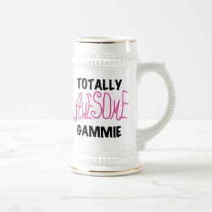 Totally Awesome Gammie Pink T-shirts and Gifts Beer Stein