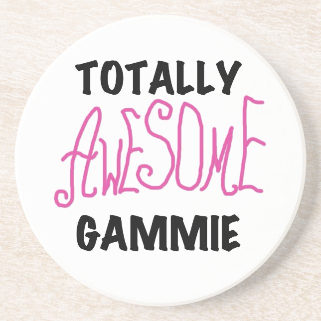 Totally Awesome Gammie Pink T-shirts and Gifts Coaster (Front)