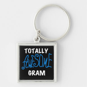 Totally Awesome Gram Blue Tshirts and Gifts Key Ring