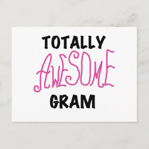 Totally Awesome Gram Pink Tshirts and Gifts Postcard