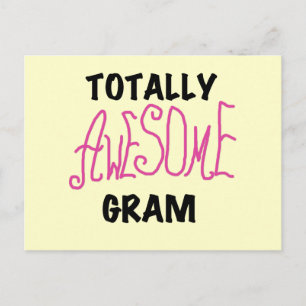 Totally Awesome Gram Pink Tshirts and Gifts Postcard