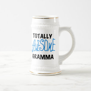 Totally Awesome Gramma Blue Tshirts Gifts Beer Stein