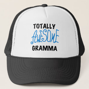 Totally Awesome Gramma Blue Tshirts Gifts Trucker Hat
