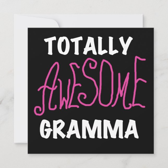 Totally Awesome Gramma Pink T-shirts Gifts (Front)