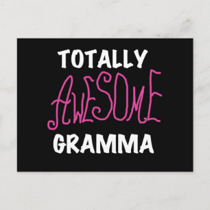 Totally Awesome Gramma Pink T-shirts Gifts Postcard