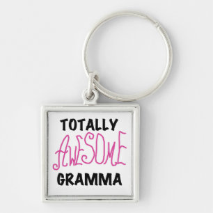 Totally Awesome Gramma Pink Tshirts Gifts Key Ring