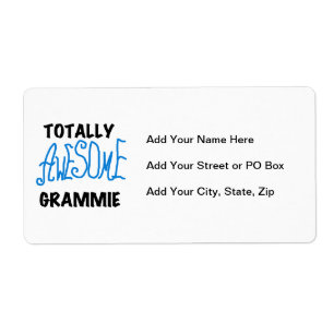 Totally Awesome Grammie Blue T-shirts Gifts