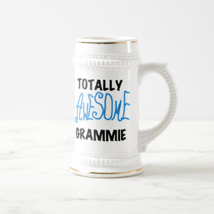 Totally Awesome Grammie Blue T-shirts Gifts Beer Stein