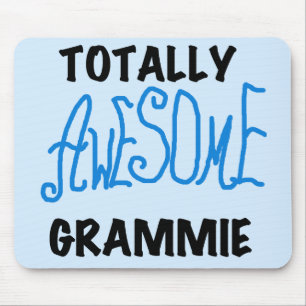 Totally Awesome Grammie Blue T-shirts Gifts Mouse Pad