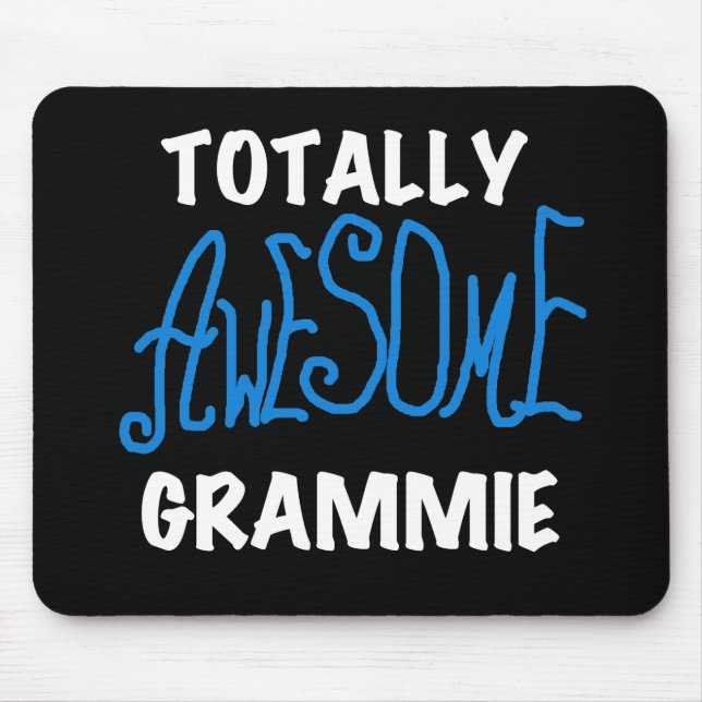 Totally Awesome Grammie Blue Tshirts Gifts Mouse Pad (Front)