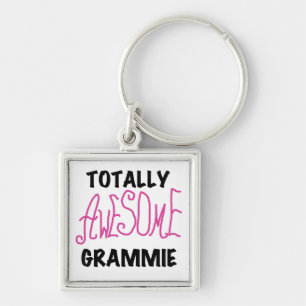 Totally Awesome Grammie Pink T-shirts Gifts Key Ring