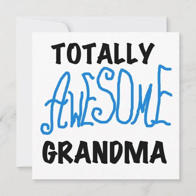 Totally Awesome Grandma - Blue Tshirts and Gifts (Front)