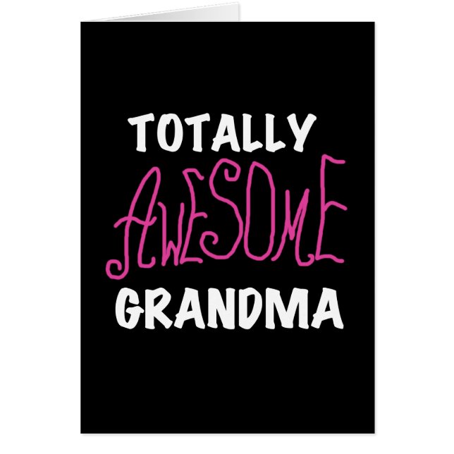 Totally Awesome Grandma Pink T-shirts and Gifts (Front)