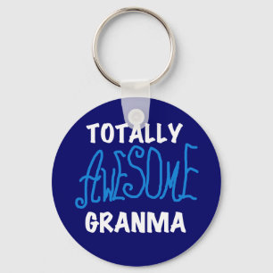 Totally Awesome Granma Blue T-shirts and Gifts Key Ring