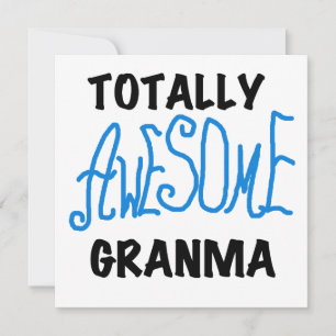 Totally Awesome Granma Blue Tshirts Gifts