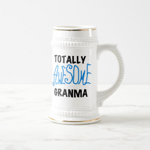 Totally Awesome Granma Blue Tshirts Gifts Beer Stein