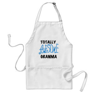 Totally Awesome Granma Blue Tshirts Gifts Standard Apron
