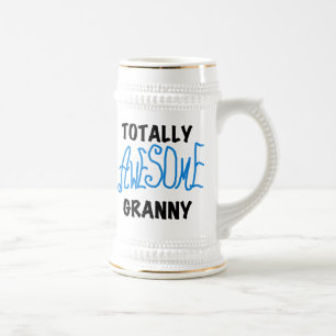 Totally Awesome Granny Blue Tshirts and Gifts Beer Stein