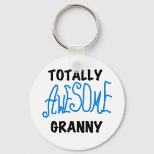 Totally Awesome Granny Blue Tshirts and Gifts Key Ring