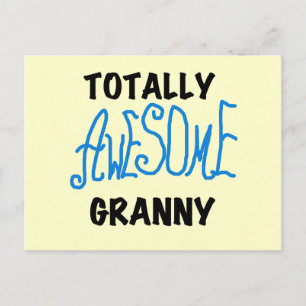 Totally Awesome Granny Blue Tshirts and Gifts Postcard