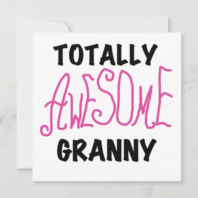 Totally Awesome Granny Pink Tshirts and GIfts (Front)