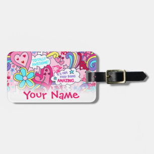 Totally awesome luggage tag