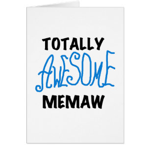 Totally Awesome Memaw Blue Tshirts and GIfts