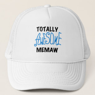 Totally Awesome Memaw Blue Tshirts and GIfts Trucker Hat