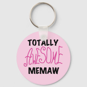 Totally Awesome Memaw Pink T-shirts and Gifts Key Ring
