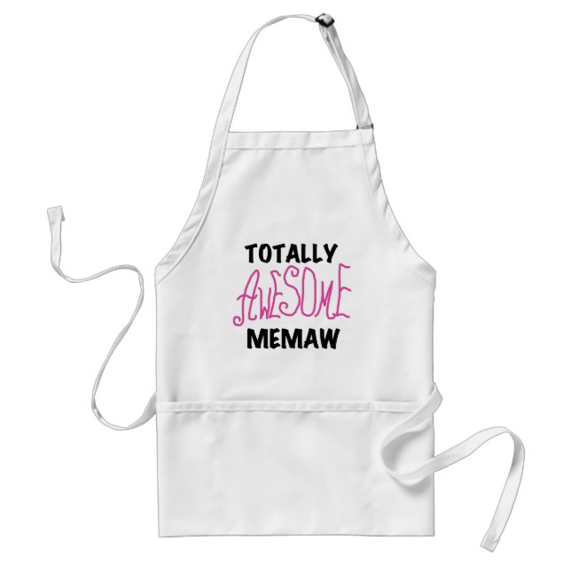 Totally Awesome Memaw Pink T-shirts and Gifts Standard Apron (Front)