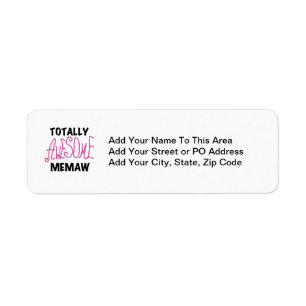 Totally Awesome Memaw Pink Tshirts and Gifts