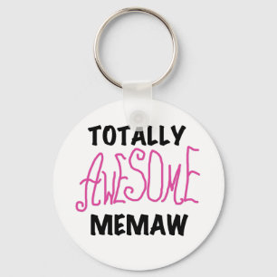 Totally Awesome Memaw Pink Tshirts and Gifts Key Ring