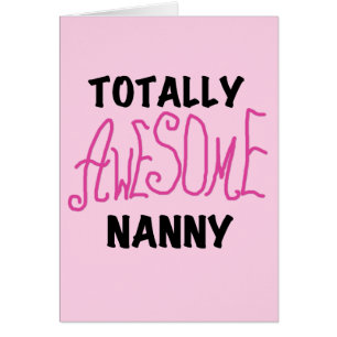 Totally Awesome Nanny Pink T-shirts and Gifts