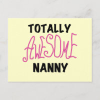 Totally Awesome Nanny Pink T-shirts and Gifts